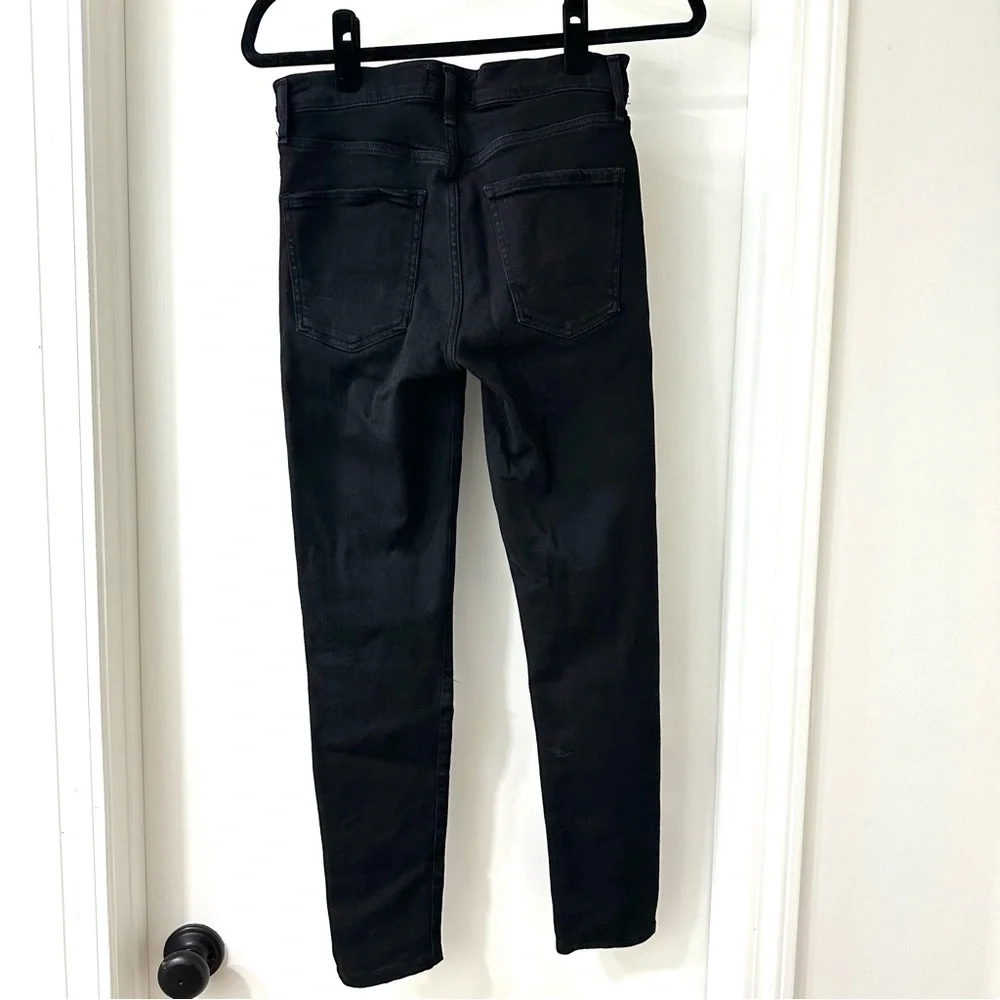 Agolde Sophie Low Rise Black Skinny Jeans, Size 27